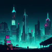 anima - cyberpunk city at night