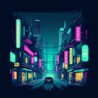 anima - cyberpunk city at night