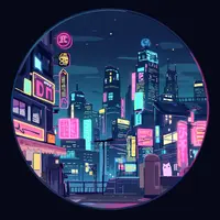 wanima-cute - cyberpunk city at night